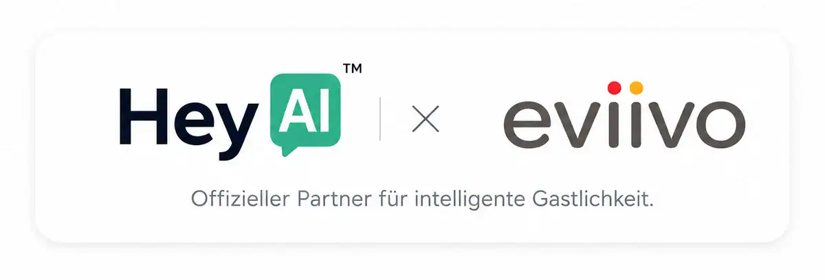 HeyAI und eviivo – offizieller Partner für intelligente Gastlichkeit